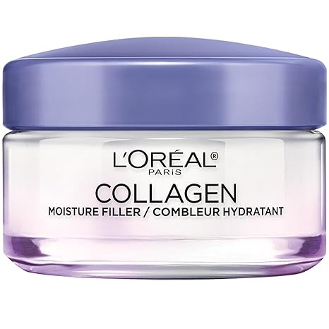 L’Oreal Paris Collagen Daily Face Moisturizer, Anti Aging Face Cream to Reduce Wrinkles and Provide Intense Hydration, 1.7 oz