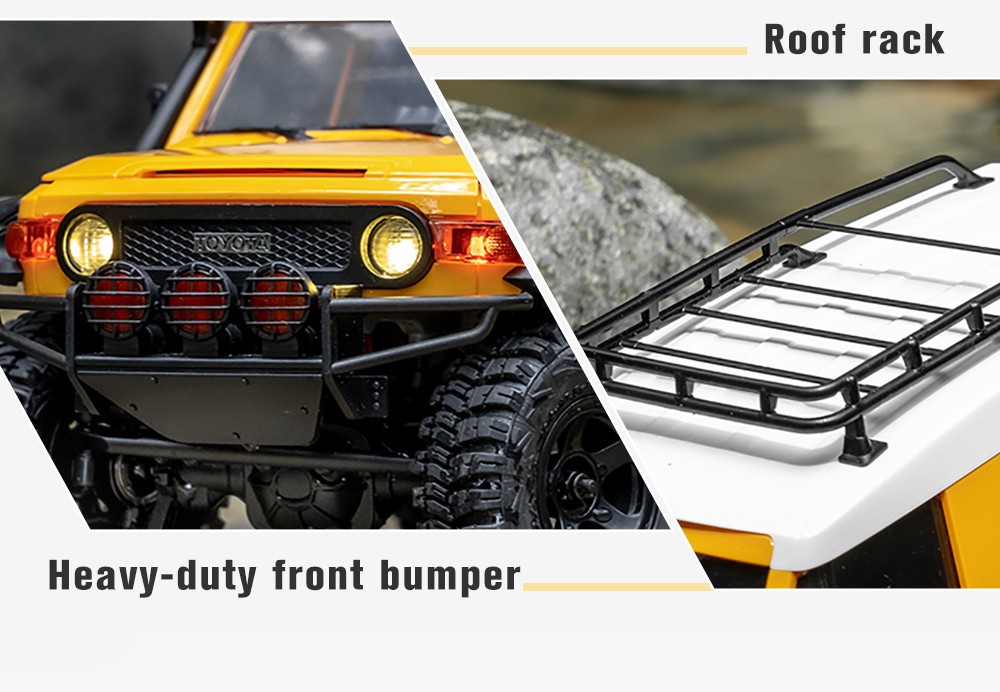 Eachine FMS Two Batteries for Toyota FJ Crusier RTR 1/18 2.4G 4WD Remote Control Car Crawler Off-road Truck Toy