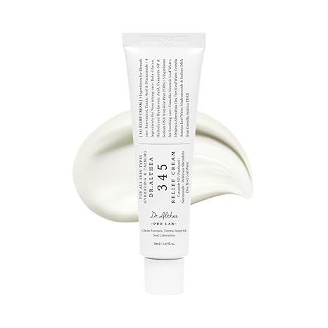 Dr.Althea 345 Relief Cream | Daily Face Moisturizer for Soothing Recovery and Blemish Care with PDRN & Niacinamide | Korean Vegan Skincare for All Skin Types, 1.69 Fl Oz (Ver.2 - Pack of 1)