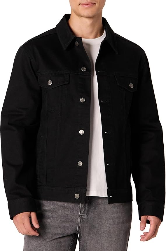 Amazon Essentials Men's Regular-Fit Low Stretch Denim Jacket