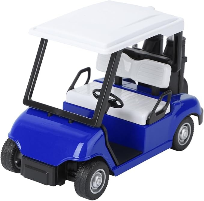 IMIKEYA Golf Cart: Die Cast Metal Model Golf Cart Mini 1:20 Scale Golfcart Diecast Model Golfcart Vehicle Pullback Action Golf