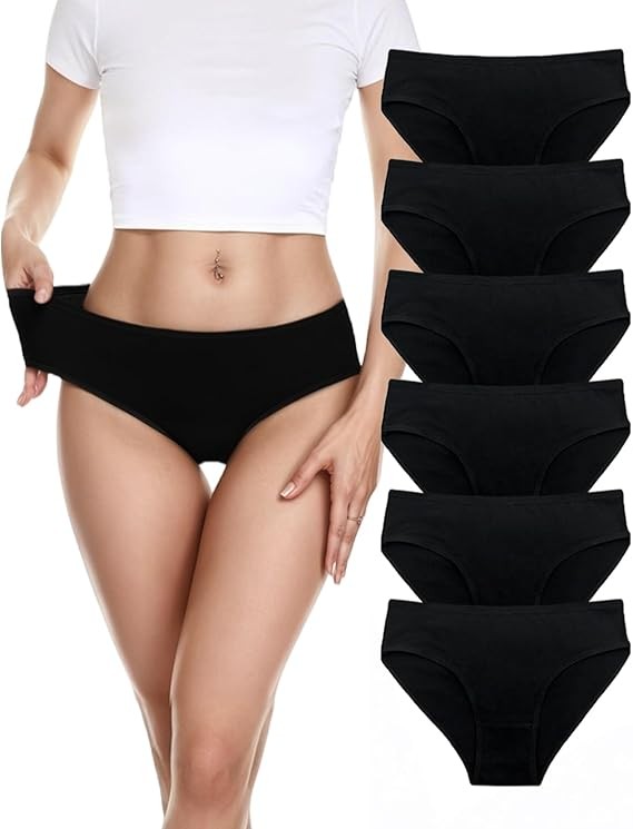 Cotton Underwear for Women – Soft, Breathable, Full Coverage Panties, Tag-Free Comfortable Briefs, Multi-Pack