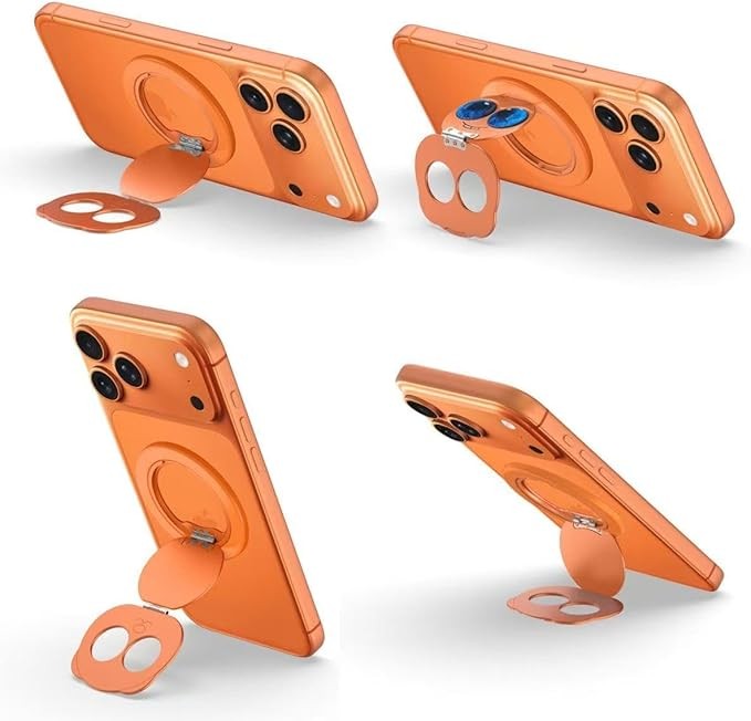 Magnetic Phone Ring for MagSafe Grip with 360° Rotation & Strong Magnet Phone Ring Holder Grip– Universal Compatible with iPhone 17/16/15/14/13 Pro Max Mag Safe Accessories Android