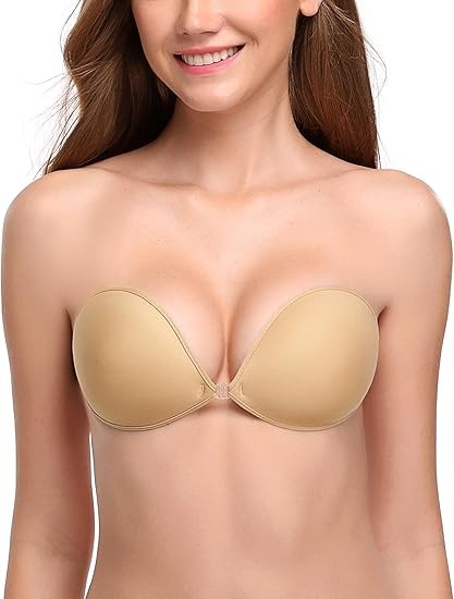Wingslove Adhesive Bra Reusable Strapless Self Silicone Push-up Invisible Sticky Bras for Backless Dress 3.8 3.8 out of 5 stars   (11,407)