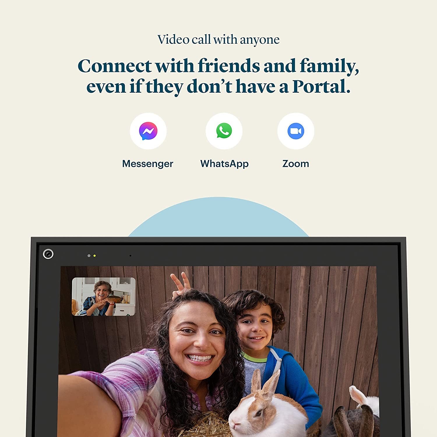 Facebook Portal - Smart Video Calling 10" Touchscreen Display with Alexa - Black