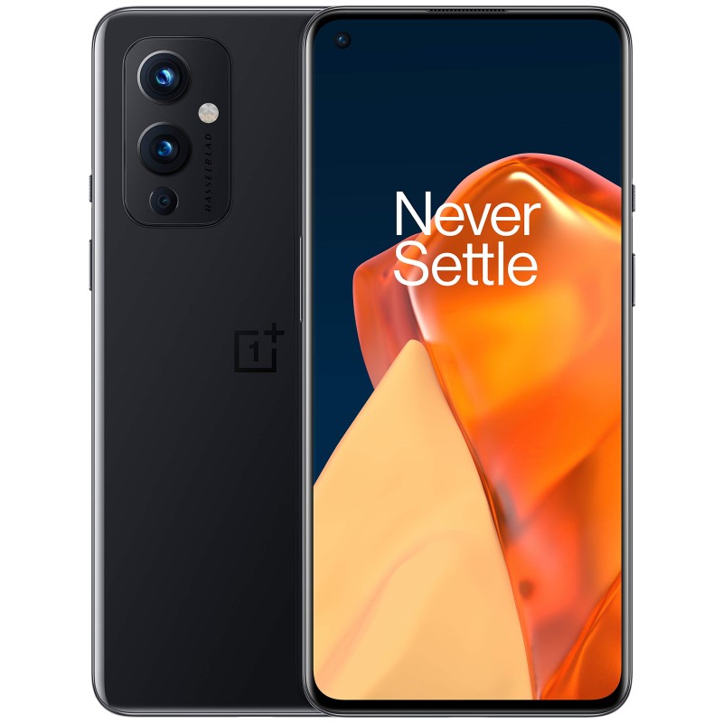 OnePlus 9 Astral Black， 5GUnlock the US version of Android smartphone, 120Hz fluid display screen, Hasselblad three shots, 65W ultra-fast charging, 15W wireless charging, built-in Alexa.