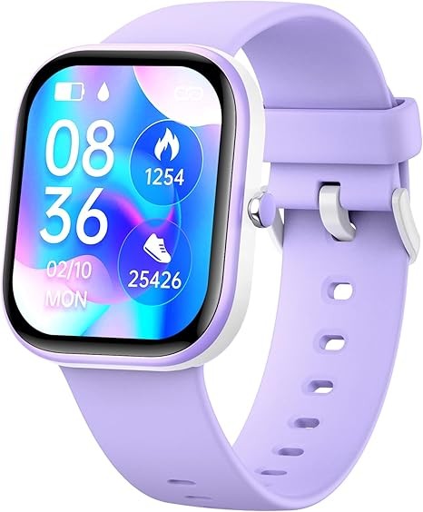Nyonio Smart Kids Watch with Fitness Tracker No Phone/APP Needed,19 Sport Mode,1.5" DIY Dial,IP68 Waterproof,Sleep Monitor,Pedometers,Heart Rate,Great Birthday Gift for Boys Girls Teens 6-14 year Olds