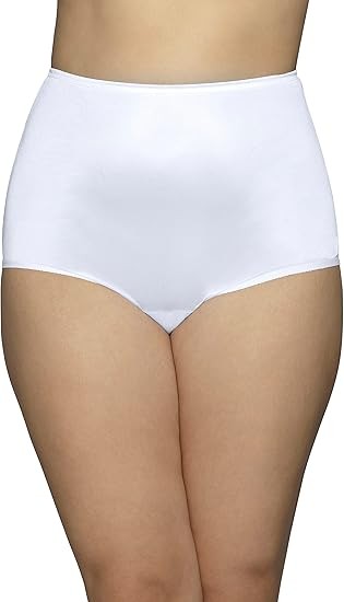 Vanity Fair Women's High Waisted Underwear, Full Coverage Ladies Panties, Perfectly Yours Briefs