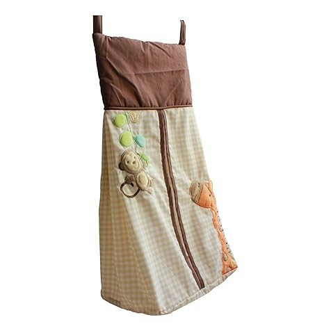 Diaper Stacker Handmade Giraffe Monkey Baby Diaper Hanging Bag 1 Piece(Monkey Giraffe)