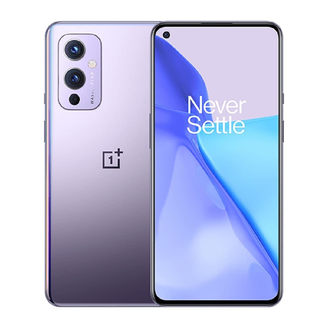 OnePlus 9 Winter Mist, 5G unlock Android smartphone US version, 120Hz LCD screen, Hasselblad three shots, 65W ultra-fast charging, 15W wireless charging, built-in Alexa.